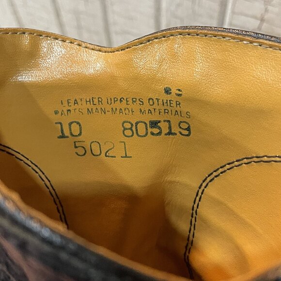 Vintage 60's Custom Cowboy Western Black Leather Boots 10 - Picture 5 of 5